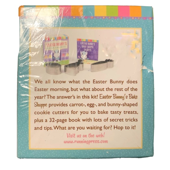 EASTER BUNNY’S Bake Shoppe Set of 3 Cookie Cutters Bunny, Carrot, and Easter Egg - Picture 2 of 4